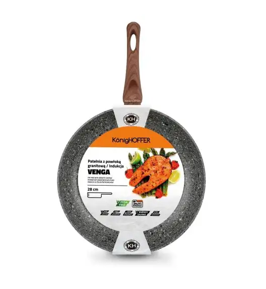 KönigHOFFER VENGA Patelnia granitowa 28 cm non stick / indukcja