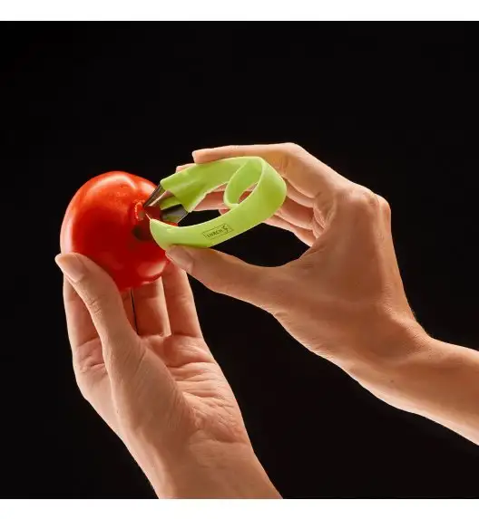 LURCH Wykrawacz gniazd pomidorów lub truskawek 9 cm / stal nierdzewna / FreeForm 