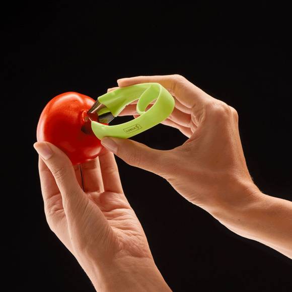 LURCH Wykrawacz gniazd pomidorów lub truskawek 9 cm / stal nierdzewna / FreeForm