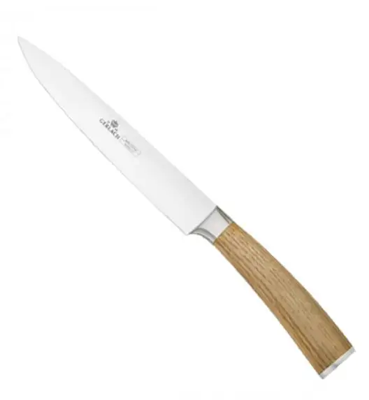 GERLACH NATUR Komplet 5 noży w bloku / 6 el / drewno dębowe