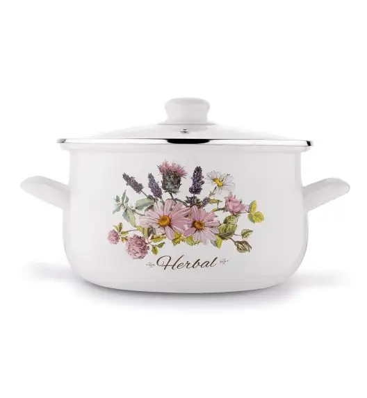 TADAR HERBAL Komplet garnków emaliowanych 8 el / indukcja