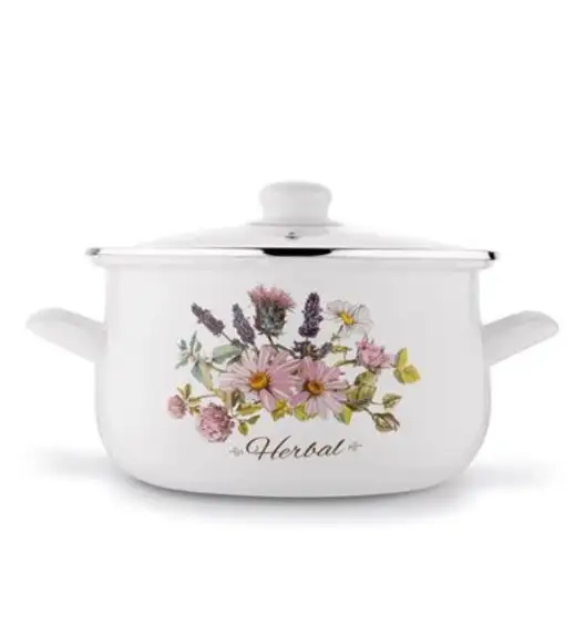 TADAR HERBAL Komplet garnków emaliowanych 8 el / indukcja