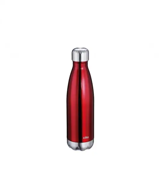 CILIO Termiczna butelka stalowa 0,5 l / czerwona / stal nierdzewna / FreeForm