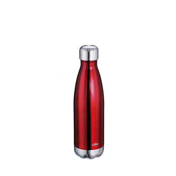 CILIO Termiczna butelka stalowa 0,5 l / czerwona / stal nierdzewna / FreeForm