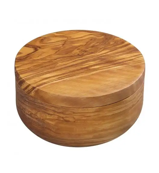 ZASSENHAUS Podwójny pojemnik, drewno oliwne ⌀ 12,5×6,5 cm / FreeForm