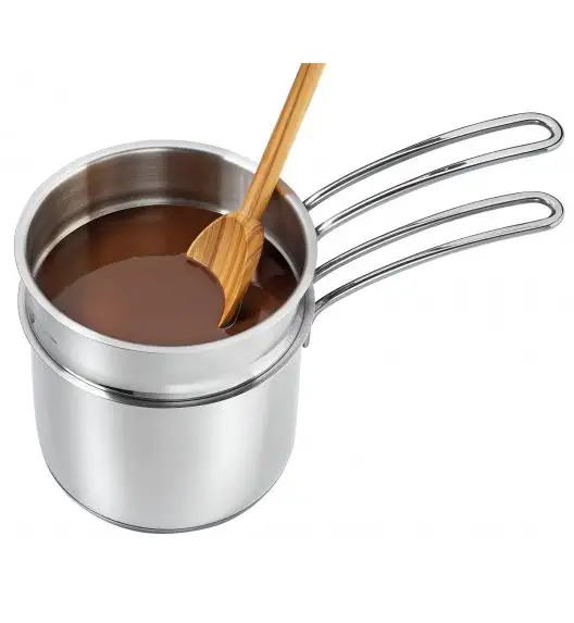 KUCHENPROFI Garnek 1,5 l + 1,0 l do kąpieli wodnej ⌀ 15,5 cm / stal nierdzewna / FreeForm