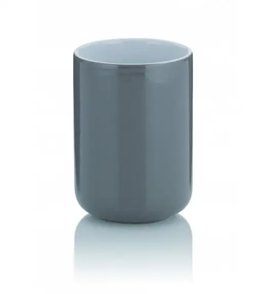 KELA ISABELLA Ceramiczny kubek łazienkowy ⌀ 7,5 cm / szary
