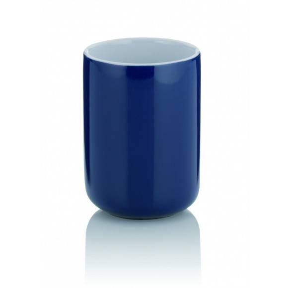 KELA ISABELLA Ceramiczny kubek łazienkowy ⌀ 7,5 cm / granatowy