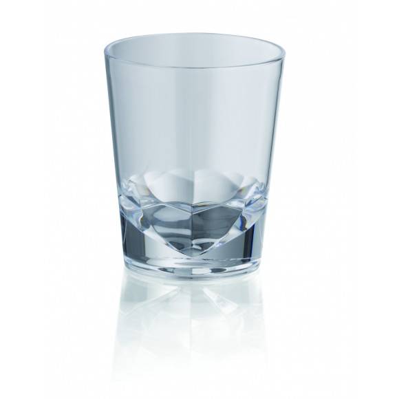 KELA Akrylowy kubek łazienkowy ⌀ 8,5 cm, transparentny LETICIA / FreeForm