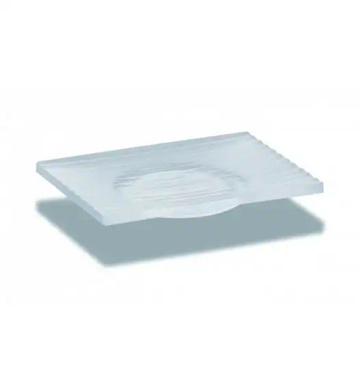 KELA Mydelniczka ze szkła akrylowego 12,5 x 9,5 cm, biała LAMINA / FreeForm