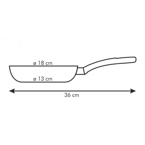 TESCOMA PRESTO Patelnia 18 cm z powłoką antyadhezyjną / aluminium