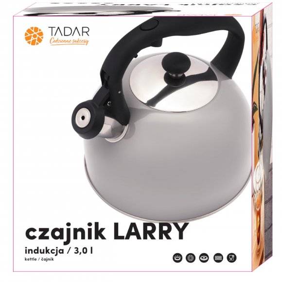 TADAR LARRY Czajnik ze stali nierdzewnej 3,0 L SZARY / indukcja