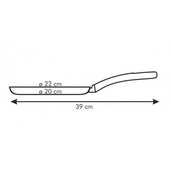 TESCOMA PRESTO Patelnia do naleśników 22 cm / powłoka antyadhezyjna