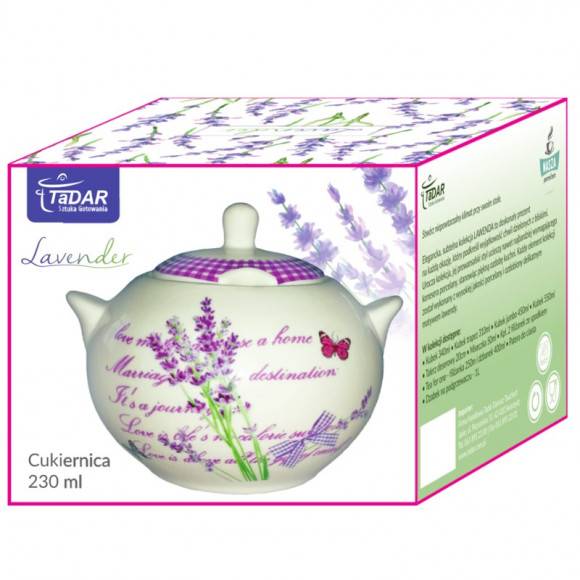 TADAR LAVANDA Cukiernica 230 ml / porcelana Bon China