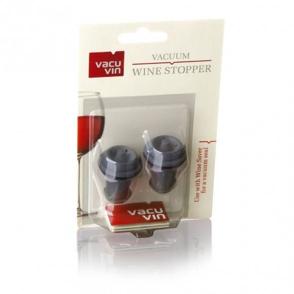 VACU VIN Komplet próżniowe korki do wina 2 szt. Szare / tworzywo sztuczne / LENA