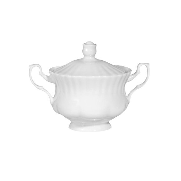 CHODZIEŻ IWONA C000 BIAŁA Serwis kawowy 39 el / 12 osób / porcelana