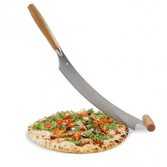BOSKA LIFE Holenderski nóż do sera i pizzy 30 cm / stal nierdzewna + drewno dębowe / LENA