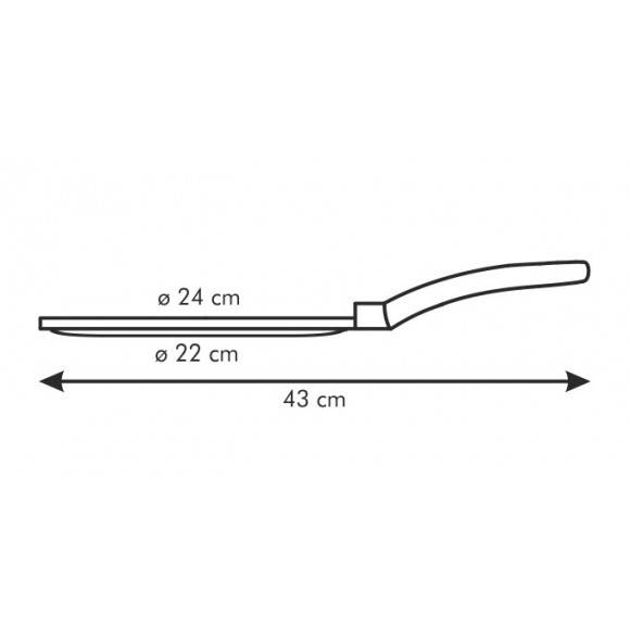 TESCOMA PREMIUM Patelnia do naleśników 24 cm / powłoka antyadhezyjna