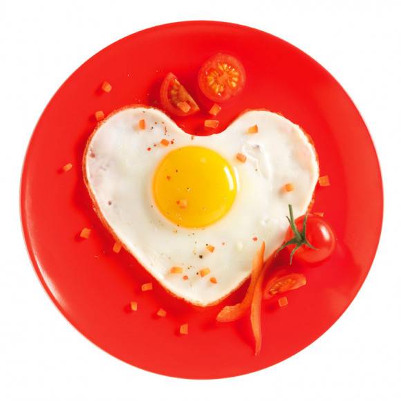 MASTRAD Zestaw 2 foremek do jajek w kształcie serca / czerwone / tworzywo sztuczne / LENA