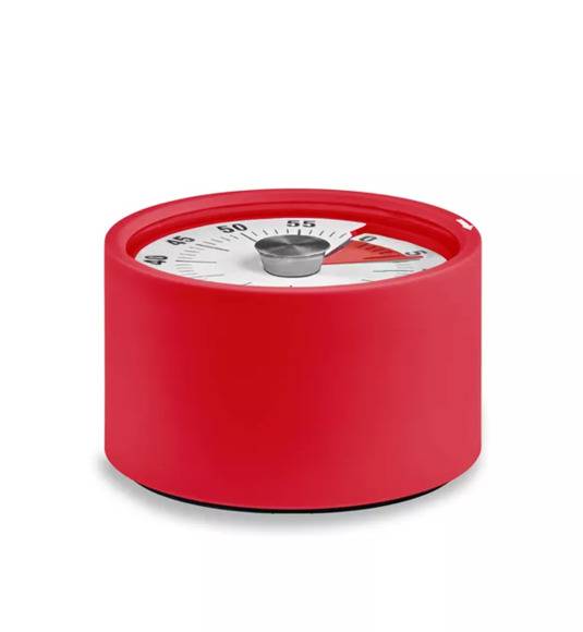 ADE Minutnik mechaniczny 6 x 3,5 cm z magnesem / czerwony / FreeForm