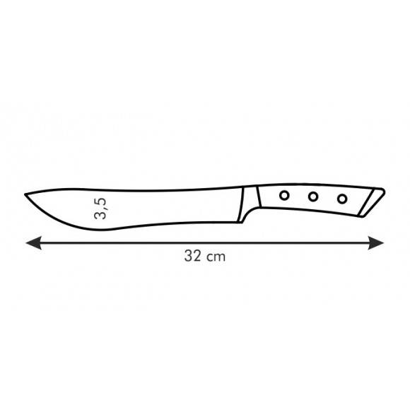 TESCOMA AZZA Nóż rzeźniczy 19 cm / stal nierdzewna