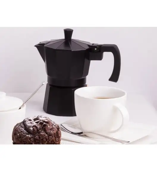 DOMOTTI NEGRA Kawiarka 450 ml / 9 filiżanek / aluminium / 32709