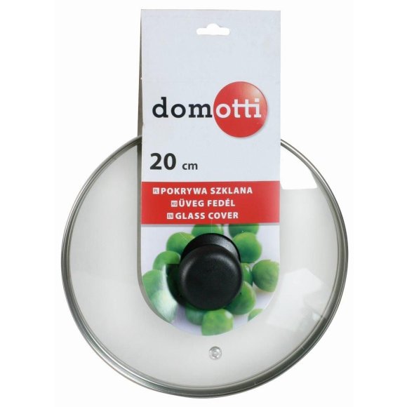 DOMOTTI Pokrywka uniwersalna z odpowietrznikiem 20 cm / szkło