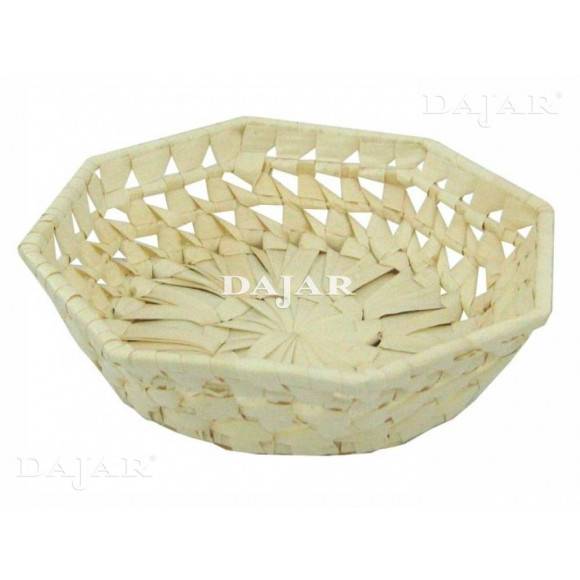 DOMOTTI PALMA Koszyk ośmiokątny 20 cm / ecru / 68055