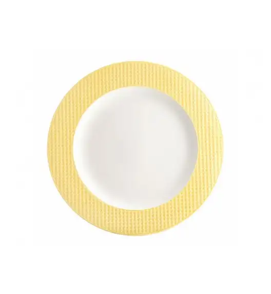 AMBITION NORDIC Talerz deserowy 21,5 cm / żółty / porcelana