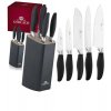 GERLACH STYLE PLUS Komplet 5 noży w bloku / 6 elementów / antypoślizgowa rękojeść