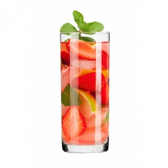 KROSNO BASIC LONG DRINK Komplet szklanek do drinków 6 el / 300 ml / szkło najwyższej jakości