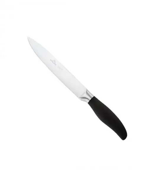 GERLACH STYLE PLUS Komplet 5 noży w bloku + ostrzałka 2w1 + deska dębowa + nożyce do drobiu