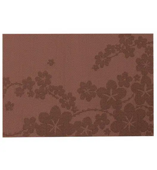 AMBITION DREAM FLOWER Mata stołowa 30 x 45 cm / prostokątna / brązowa / kwiaty / 37038