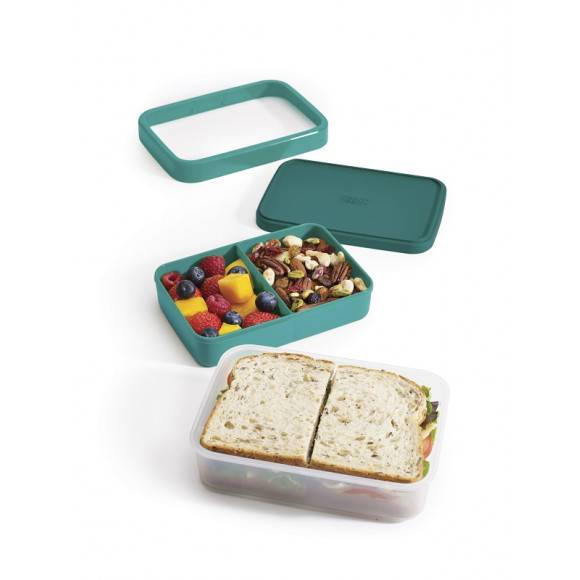 JOSEPH JOSEPH GoEat Lunch Box 19 cm / turkusowy / tworzywo sztuczne