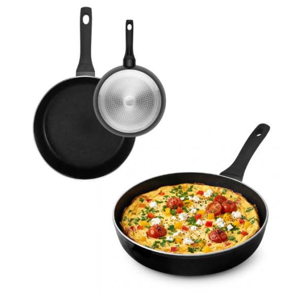 GERLACH BRAVA Komplet Garnki z pokrywkami 8 el + patelnie Gerlach Harmony Classic 28, 20 cm