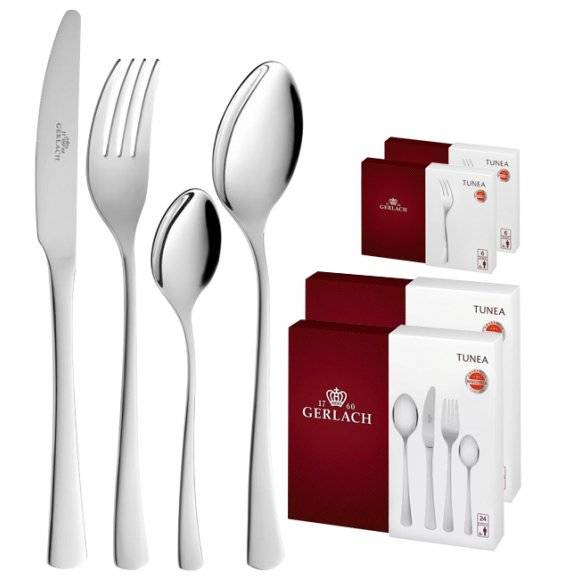 GERLACH TUNEA Sztućce Komplet 60 el / 12 osób / połysk