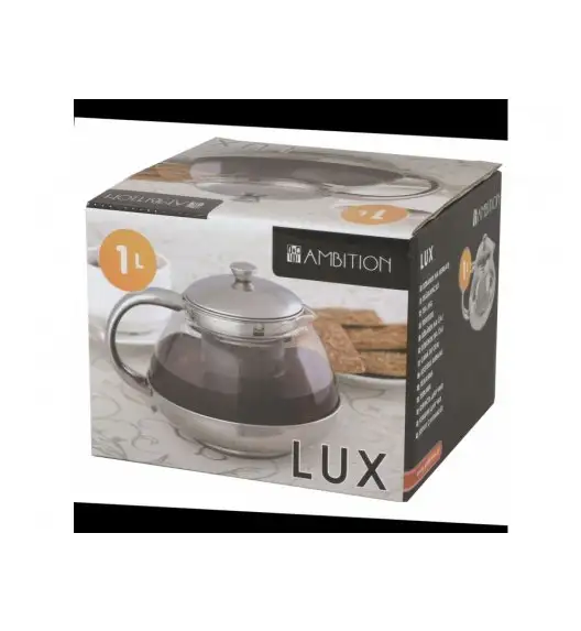 AMBITION LUX Dzbanek z sitem do zaparzania 1,0 l / szkło / 29352
