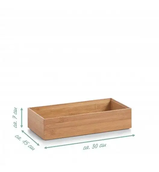 ZELLER Pudełko do przechowywania 30x15 cm / drewno bambusowe