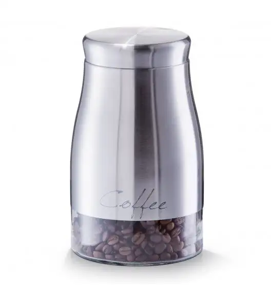 ZELLER COFFEE Pojemnik na kawę ø 11,5 cm / stal nierdzewna