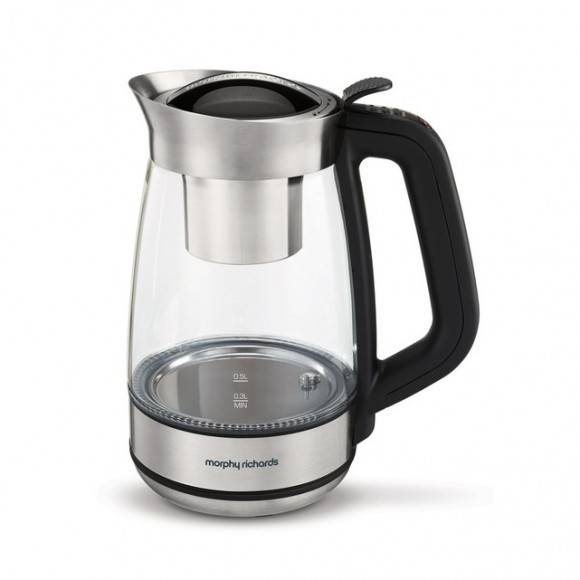 MORPHY RICHARDS Zaparzacz do herbaty 1,2 l / szkło 