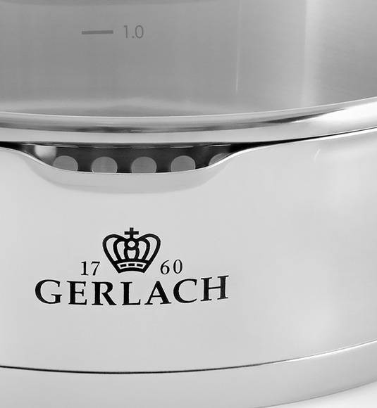 GERLACH SUPERIOR Komplet Garnki z pokrywkami 10 el + Garnek Gerlach Simple 7 L + Brytfanna 32 cm Gerlach Granitex