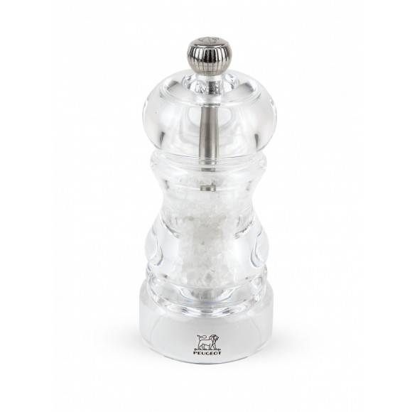 PEUGEOT NANCY Młynek do soli 12 cm / akryl + stal nierdzewna