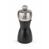 PEUGEOT FIDJI Młynek do soli 12 cm / czarny mat / drewno + stal nierdzewna