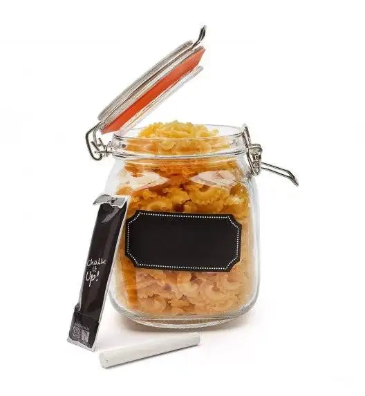 TADAR CHALK Słoik z etykietą do pisania kredą 1 l / szkło  