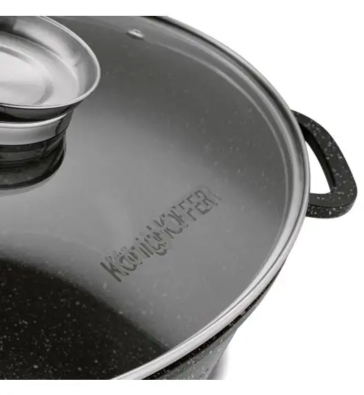 KonigHOFFER KINGSTONE Brytfanna owalna 8 l z aromatyzerem / powłoka ceramiczna