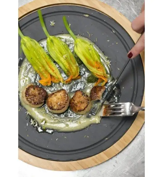 REVOL BASALT Talerz do serwowania 30 cm / imitacja kamienia łupkowego