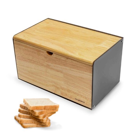 KÖNIGHOFFER VITRUM Chlebak z deską 35,5 cm / 2w1 / drewno bambusowe