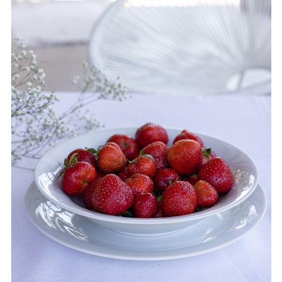 WYPRZEDAŻ! LUBIANA ETO MODERN BIAŁY Serwis obiadowy 18 el / 6 osób / porcelana dekorowana