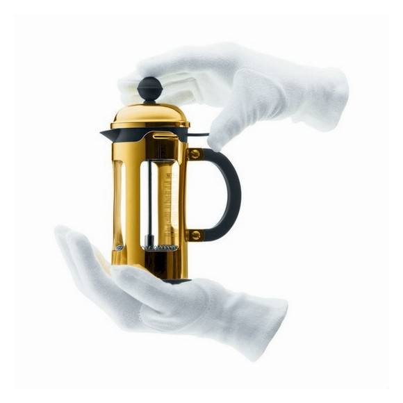 BODUM CHAMBORD Zaparzacz do kawy 0,35 l french press / złoty / szkło / Btrzy