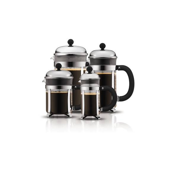 BODUM CHAMBORD Zaparzacz do kawy 1 l french press / srebrny / szkło / Btrzy